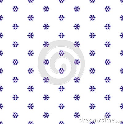 Ney Year, Christmas, winter geometric blue snowflakes seamless pattern White background Stock Photo