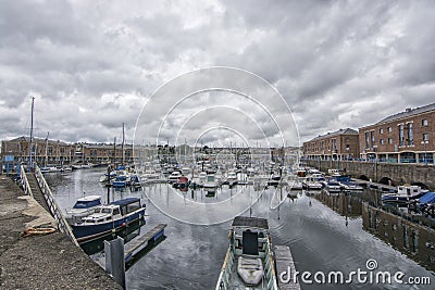 Neyland marina pembrokeshire Editorial Stock Photo