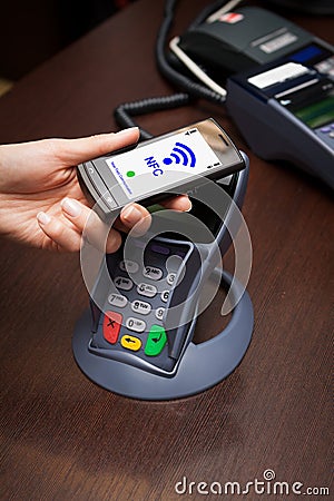 NFC - Near field communication Stock Photo