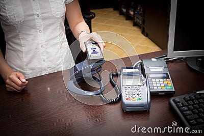 NFC - Near field communication Stock Photo