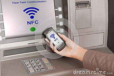 NFC - Near field communication Stock Photo