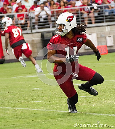 NFL Arizona Cardinals Football Pre-season Training Camp Practice Editorial Stock Photo