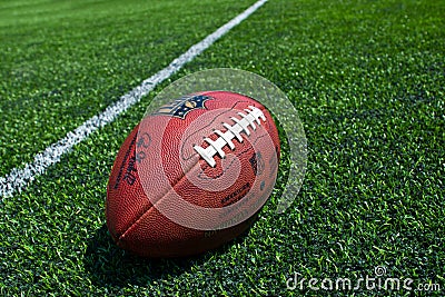 NFL official Ball Editorial Stock Photo