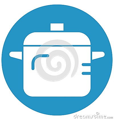 Frypan Isolated Vector icon which can be easily modified or edit Stock Photo
