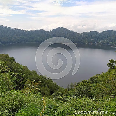 Ngebel Lake is one of the tourist attractions in our village Stock Photo