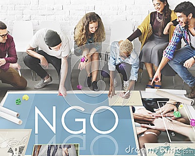 NGO Contribution Corporate Foundation Nonprofit Concept Stock Photo