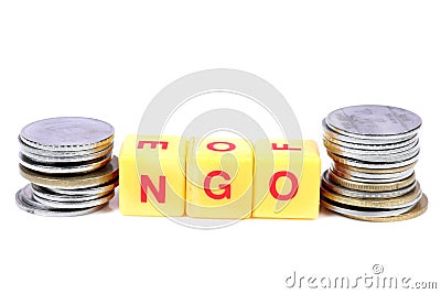 Ngo and money Stock Photo