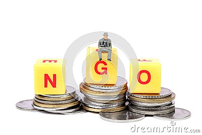 Ngo and money Stock Photo