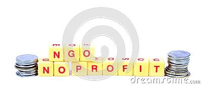 Ngo and money Stock Photo