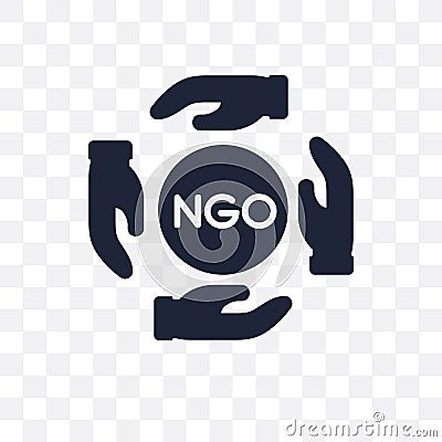 Ngo transparent icon. Ngo symbol design from Political collection. Vector Illustration
