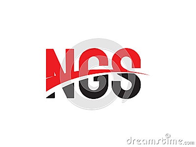 NGS Letter Initial Logo Design Vector Illustration Vector Illustration