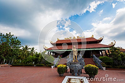 Nguyen Trung Truc temple Phu Quoc Stock Photo