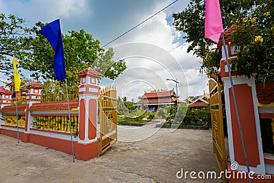 Nguyen Trung Truc temple Phu Quoc Stock Photo