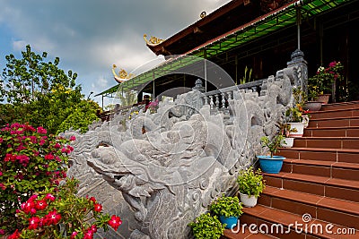 Nguyen Trung Truc temple Phu Quoc Stock Photo