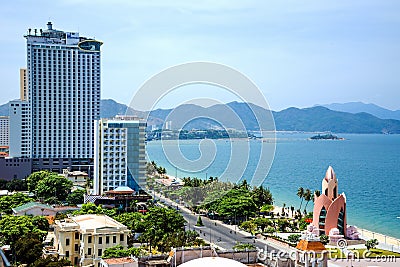 Nha Trang city panorama Editorial Stock Photo