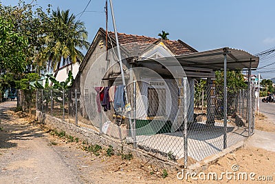 Small house in rural Nha Trang, Vietnam Editorial Stock Photo