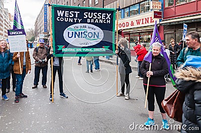 National Health Service NHS# OUR NHS rally Editorial Stock Photo