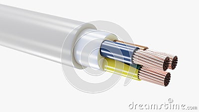 NHXMH 3G2.5 Energy Cable Stock Photo