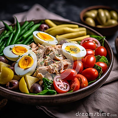 Niçoise Salad Stock Photo