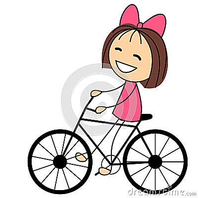 Resultado de imagen para niña en bicicleta