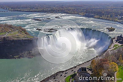 Niagara Falls Aerial View Stock Photo
