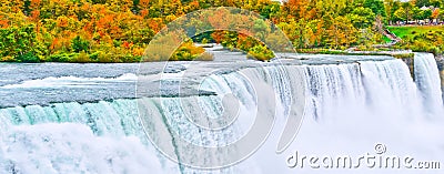 Niagara Falls in autumn Stock Photo