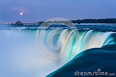 Niagara Falls at Dusk Stock Photo