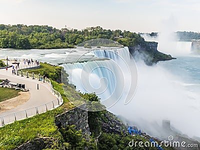 Niagara Falls long exposure, silk water. New York Stock Photo