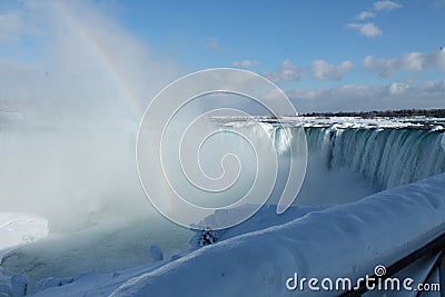 Niagara Falls in the winter Stock Photo
