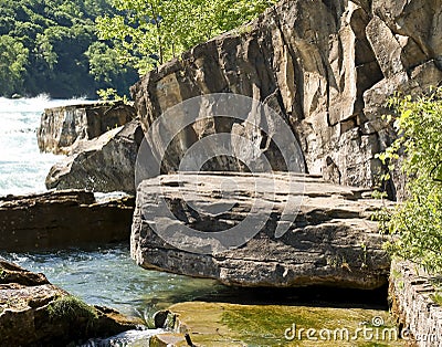 Niagara Gorge Rocks Stock Photo