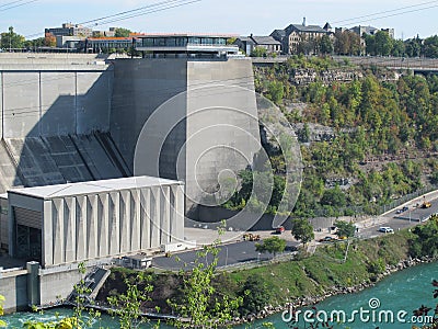 Niagara river Power plant station. Ontario. Canada. Stock Photo