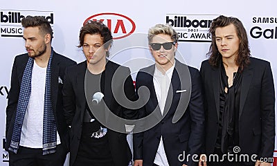 Niall Horan, Liam Payne, Harry Styles and Louis Tomlinson of One Direction Editorial Stock Photo