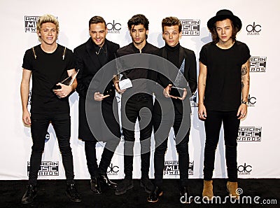 Niall Horan, Liam Payne, Harry Styles, Louis Tomlinson and Zayn Malik of One Direction Editorial Stock Photo