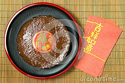 Nian Gao or glutinous rice cake Stock Photo