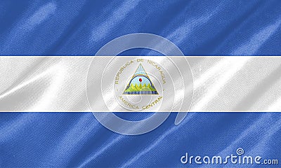 Nicaragua Flag Stock Photo