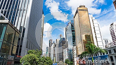 Nice architecture, Hong Kong City. Editorial Stock Photo