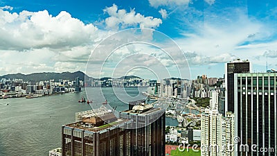 Nice architecture, Hong Kong City. Stock Photo