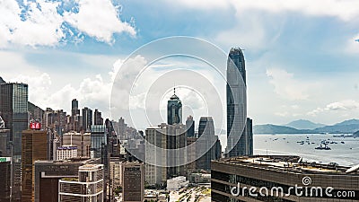 Nice architecture, Hong Kong City. Editorial Stock Photo