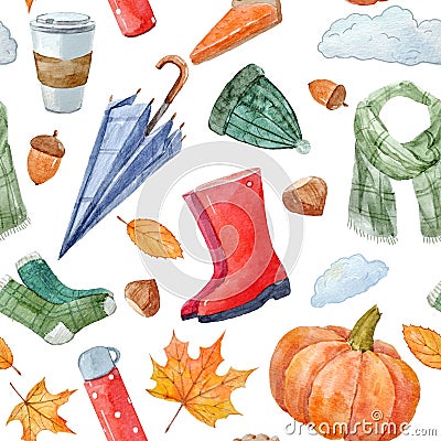 Nice autumn pattern Stock Photo
