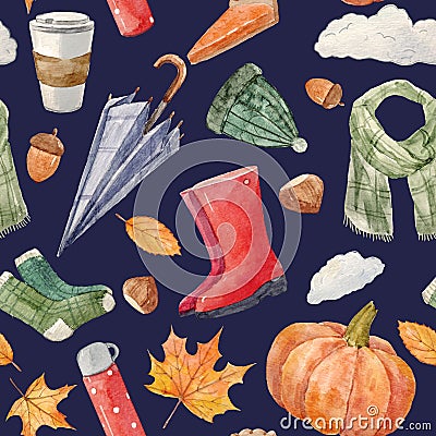 Nice autumn pattern Stock Photo