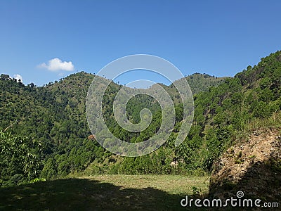 A nice awesome hill at Pyuthan Wangemarot Gatina Stock Photo