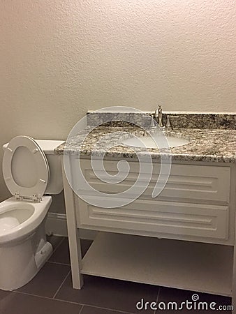 Nice bathroom in new house Stock Photo