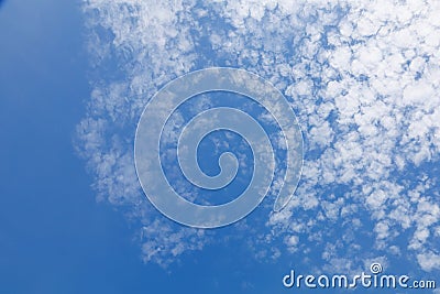 Nice blue sky and cloudy for background Stock Photo