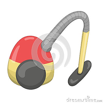 Nice cartoon vacuum cleaner Vector Illustration