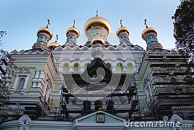 Nice church architecture. Cities Stock Photo