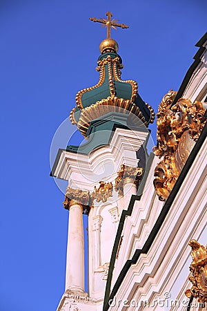 Nice church architecture. Cities Stock Photo