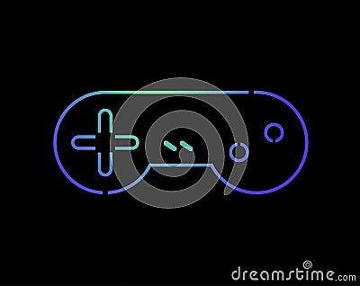 Nice color retro control symbol Vector Illustration