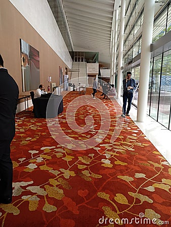 Nice corridor conference function walkway Editorial Stock Photo