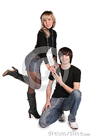 Nice couple Stock Photo