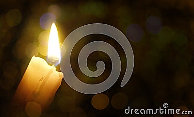 Nice decorative candle Stock Photo